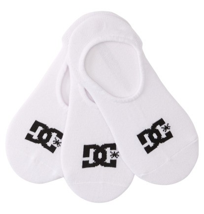 dc shoes liner 3 pk white