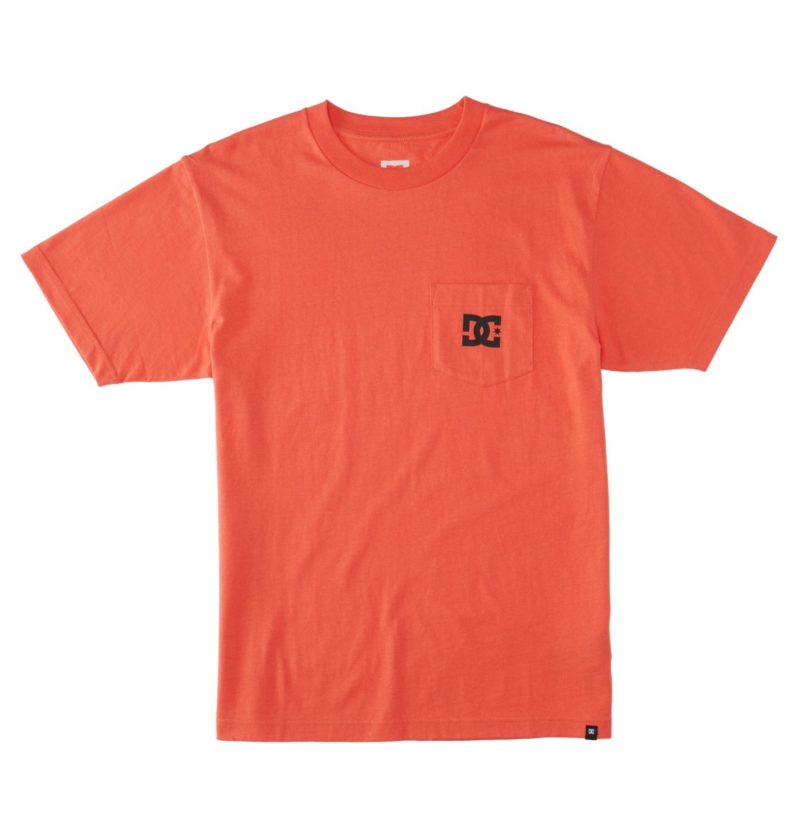 dc shoes ts star pocket hot coral 