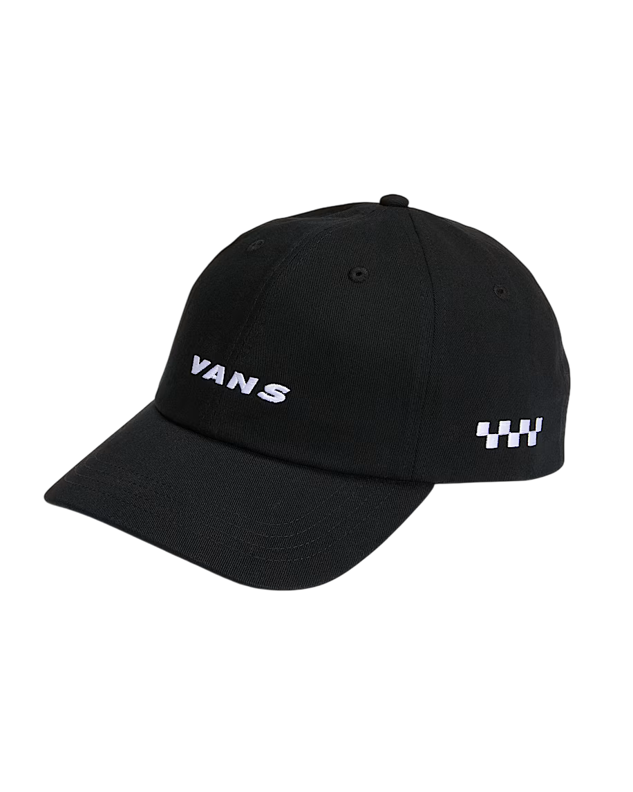 vans cap check side black strapback