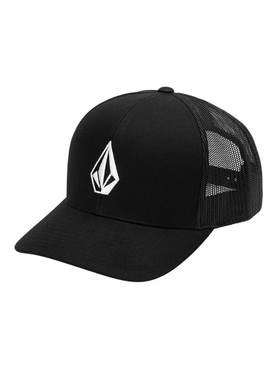 volcom cap full stone cheese black trucker