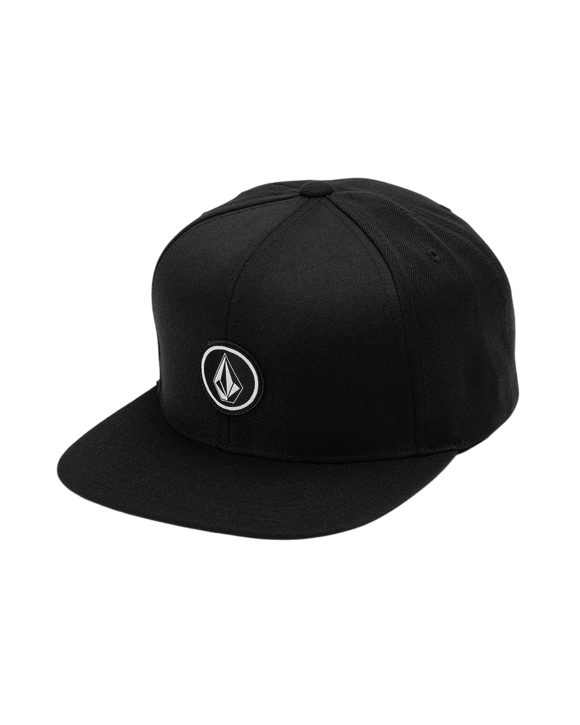 volcom cap quarter twill black snapback