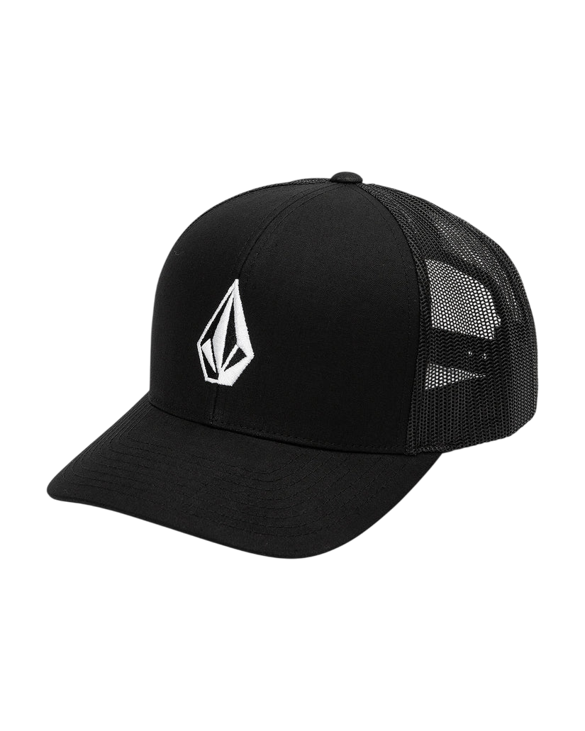 volcom cap full stone cheese black trucker