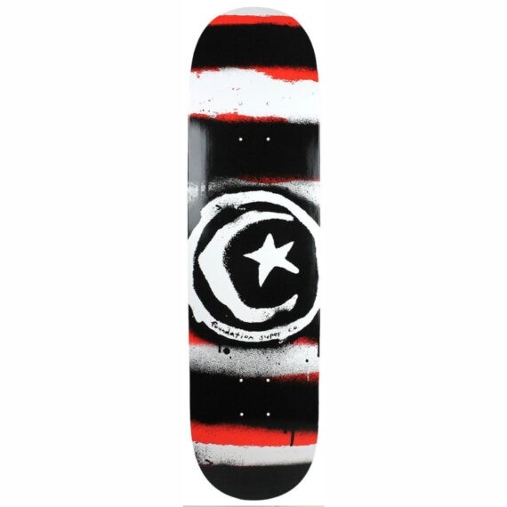 foundation dck star&moon distressed red 8´