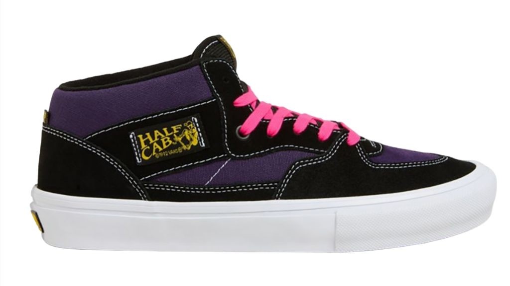 vans skate half cab black purple
