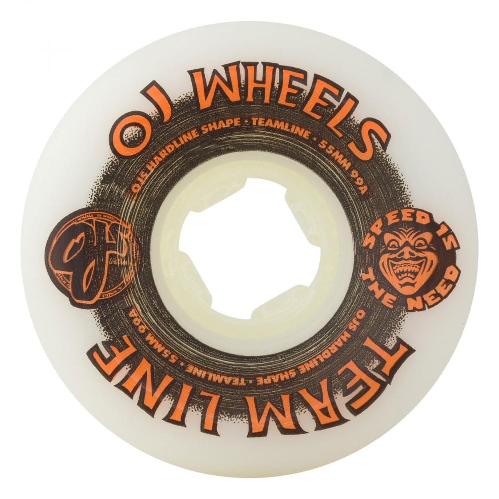 oj whl team line hardline white 55mm