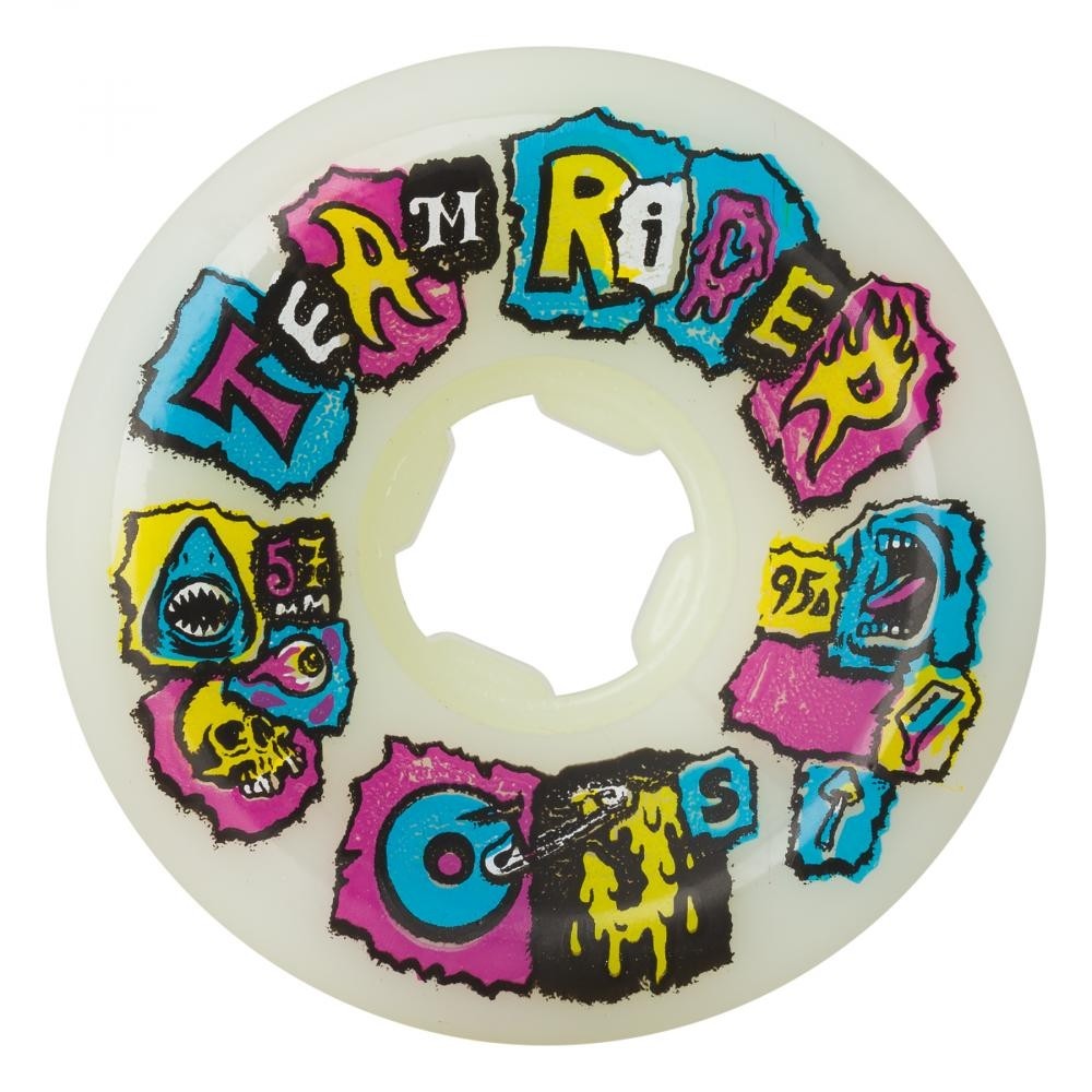 oj whl team rider multi white 57mm