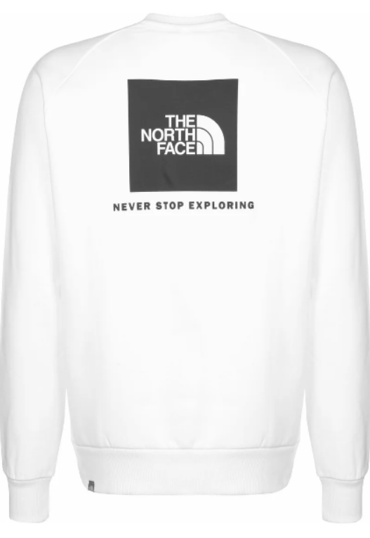 north face sw raglan redbox white 08-03-25 ate 28-06-25