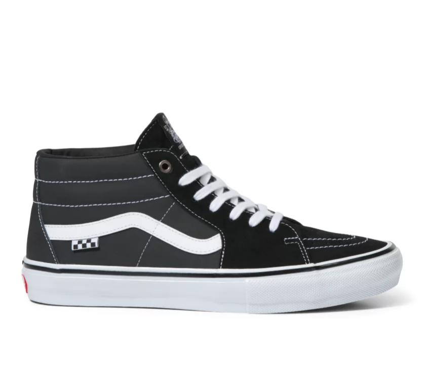 vans skate grosso mid black/ white 