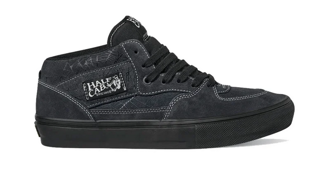vans skate half cab web dark grey/ black