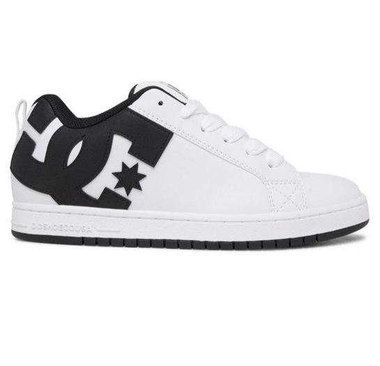 dc shoes court graffik white/ black/ black