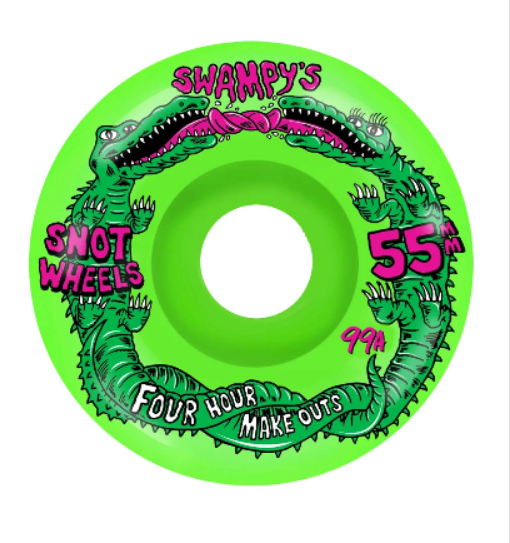 snot whl swampys neon green 55mm