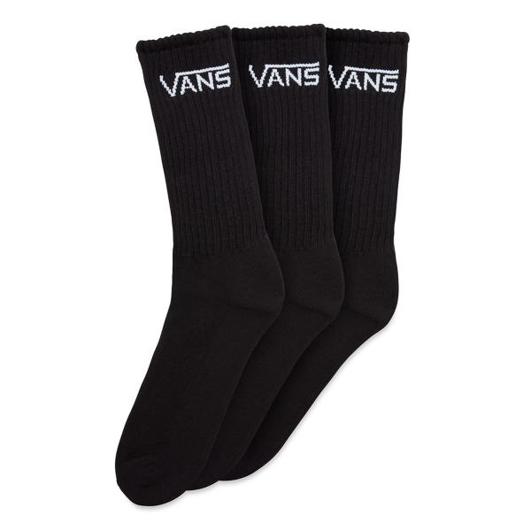 vans classic crew 3pk black