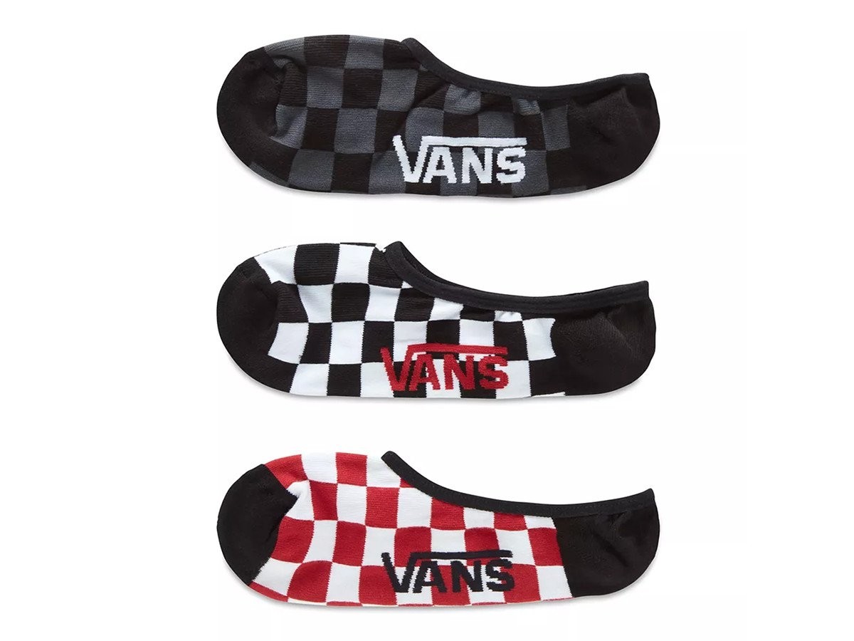 vans classic no show 3 pk check