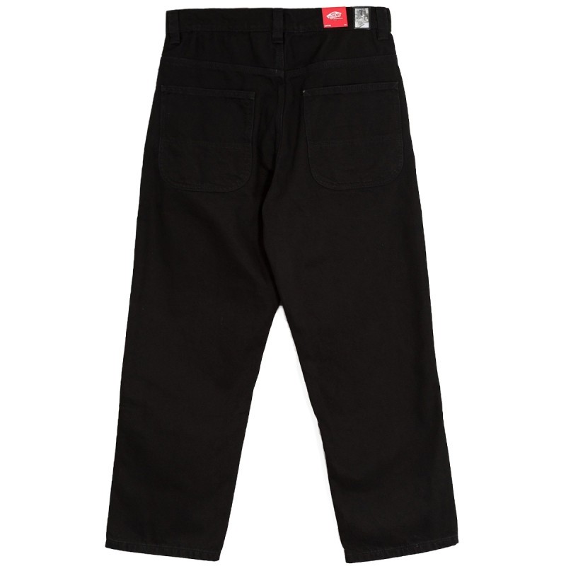 vans js check-5 loose denim black 