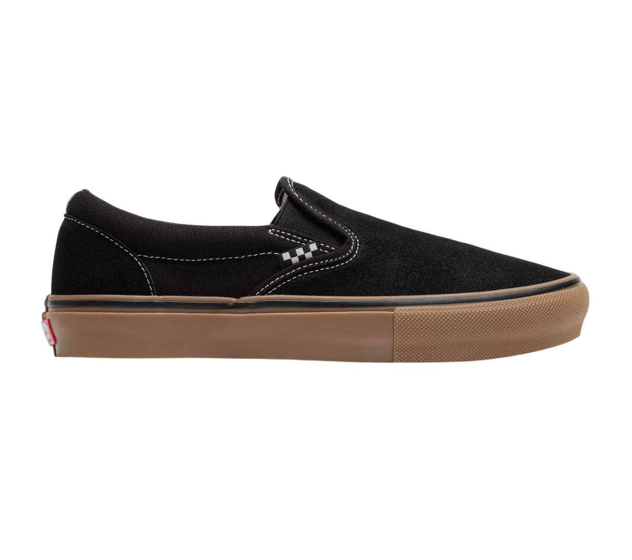 vans skate slip-on black/ gum