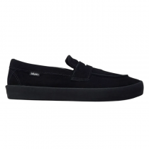 vans skate loafer black suede 