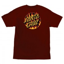 santa cruz ts thrasher flame dot burgundy