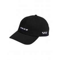 vans cap check side black strapback