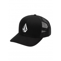 volcom cap full stone cheese black trucker