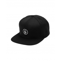 volcom cap quarter twill black snapback