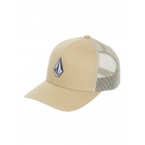 volcom cap full stone cheese brindle trucker