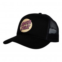 santa cruz cap wagon black trucker