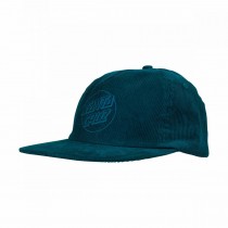 santa cruz cap opus dot teal cord snap